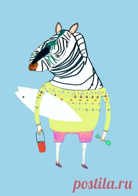 Children's illustrations - nursery art - kids decor - art prints - wall decor - illustrator - wall art - nursery room - animal art - - Ashley Percival Illustration