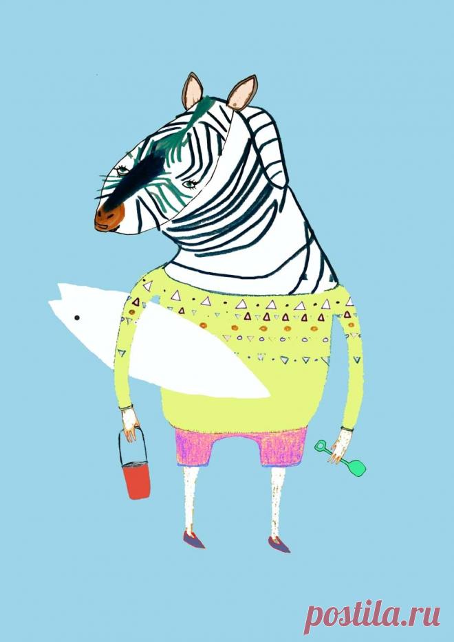 Children's illustrations - nursery art - kids decor - art prints - wall decor - illustrator - wall art - nursery room - animal art - - Ashley Percival Illustration