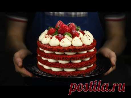 Торт Красный Бархат идеальный на любой праздник! How to make Red Velvet cake