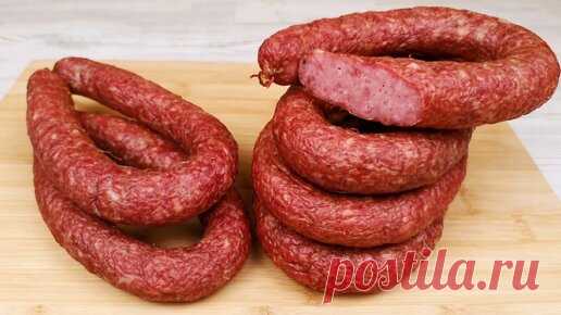 Домашняя колбаса краковская в духовке. Голодным не смотреть. | Рецепты Джулии | Дзен