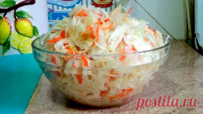 Квашеная капуста в рассоле. Вкусная, хрустящая. Самый простой рецепт - Простые рецепты Овкусе.ру