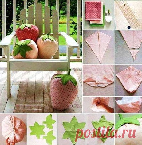 Декоративные подушки-фрукты. Идеи для тех, кто шьет и любит создавать уют в доме. - Своими руками! - медиаплатформа МирТесен