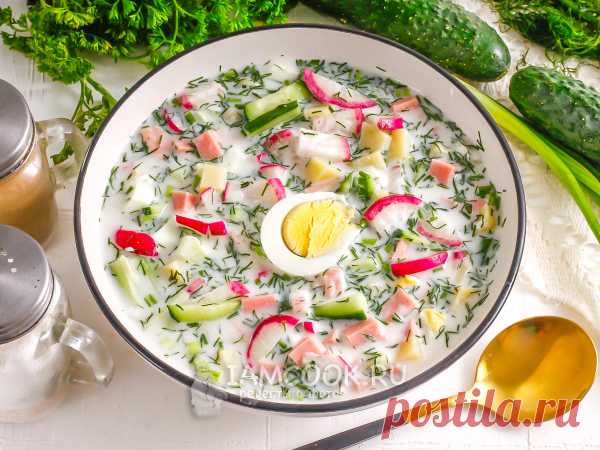 Окрошка на воде с уксусом и сметаной — рецепт с фото Блюдо готовится буквально за 10-15 минут. Лучше всего использовать яблочный уксус или 6%, а огурцы и редис - пробовать перед нарезкой.