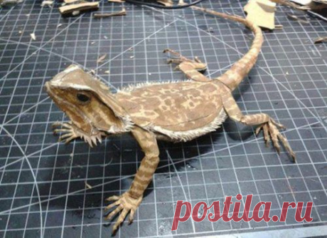Впечатляющие скульптуры из картона