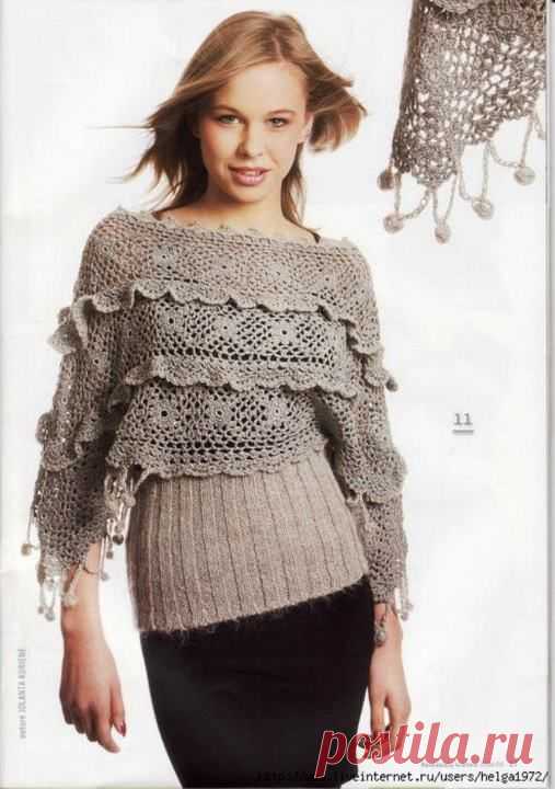 Receitas de Crochet: Blusa maravilhosa de crochet