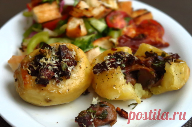 Картофель с куриными желудочками конфи — Мой кулинарный дневник