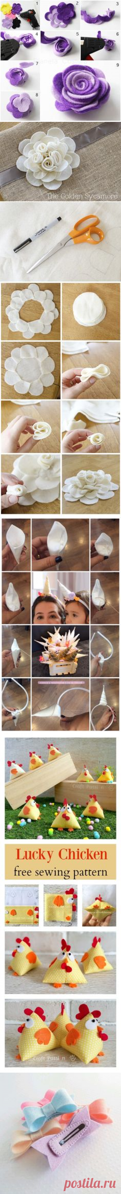 inspiração feltro в Pinterest