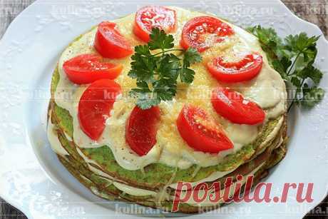Блинный торт с кабачками – рецепт приготовления с фото от Kulina.Ru