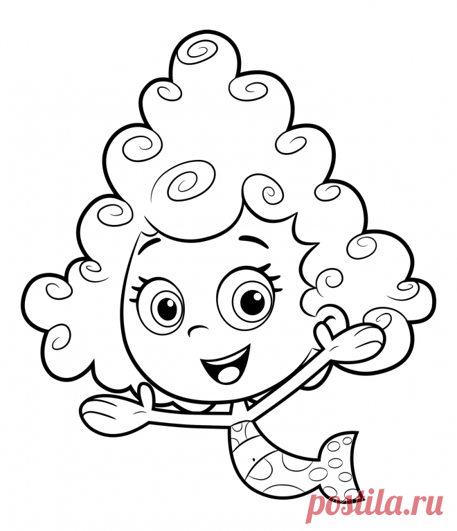 Раскраски Гуппи и пузырики скачать или распечатать