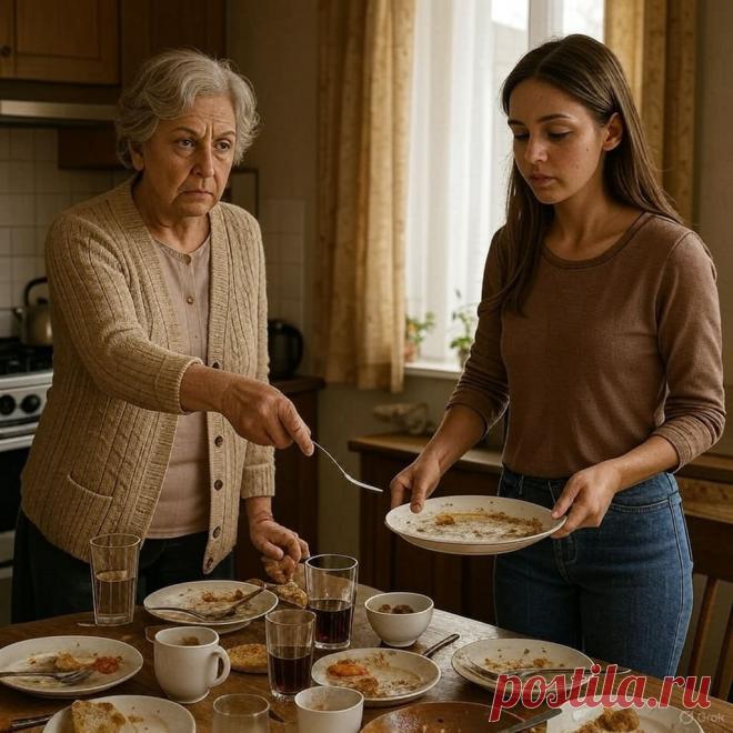 — Ты не гостья, а невестка, — свекровь заставила убирать после застолья - OGADANIE.RU