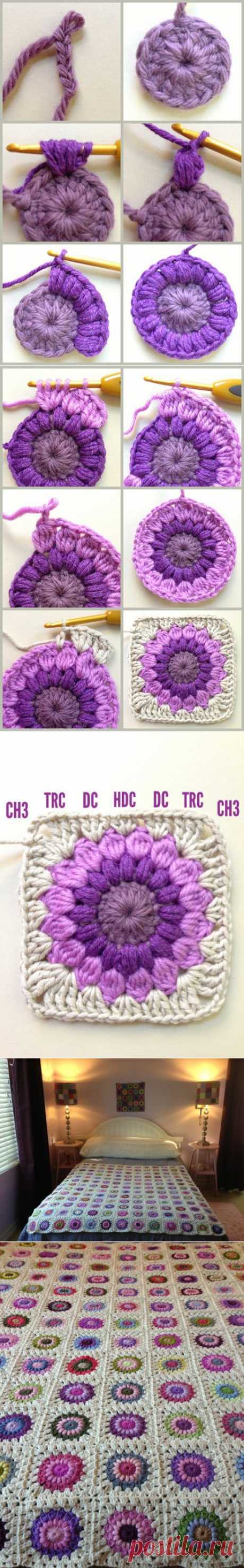 AnnieColors: Sunburst Granny Square Pattern