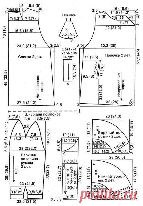 Выкройка шубы для ребенка