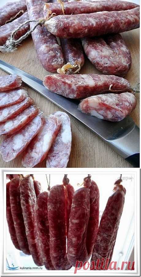 Сыровяленая колбаса в домашних условиях.
