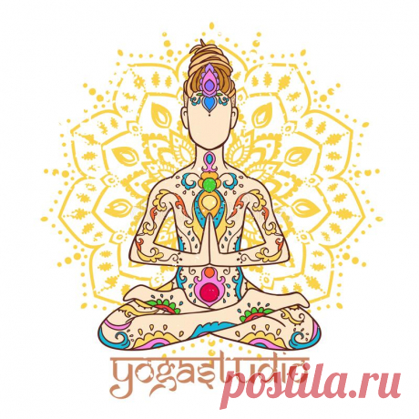 Yoga Man With Dreadlock. Ornament Beautiful Doodle Art. Concept Of