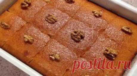 Ревани-пирог из манки Его неповторимый вкус понравится вам с первого кусочка!