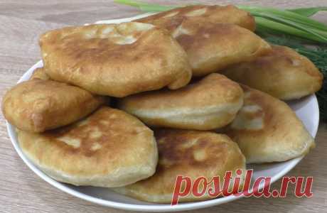Жареные пирожки с картошкой. Быстрое тесто на кефире • Сияние Жизни