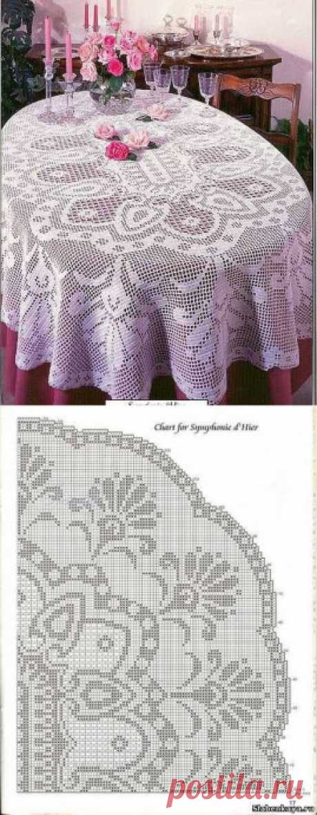 Скатерть крючком