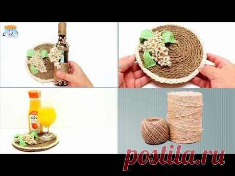 Handcraft Creative Ideas from Jute and Cardboard