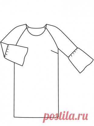 Платье прямого силуэта - выкройка № 130 из журнала 3/2016 Burda – выкройки платьев на Burdastyle.ru