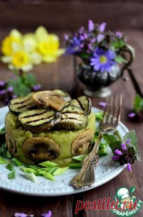 Гороховая каша с грибами и баклажанами - кулинарный рецепт