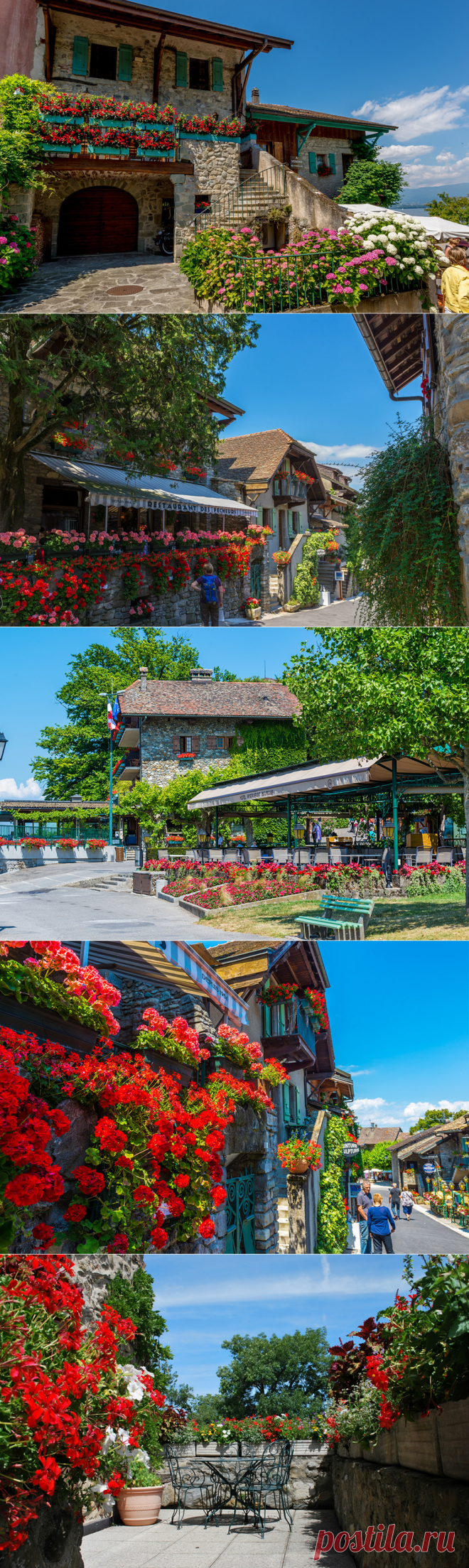 Деревня Ивуар(Yvoire),Франция.