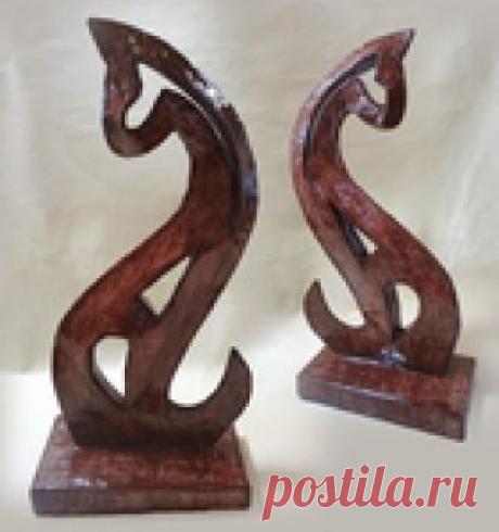 Кошечки - статуэтки из картона своими руками