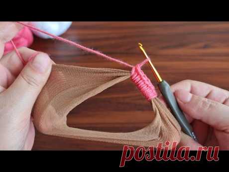 INCREDİBLE 😍 Muy Hermosa 😇 I Knit With Thin Stockings, You Won't Believe What You See- Click and See