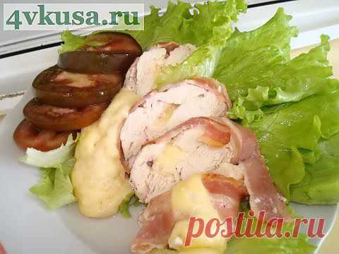 Куриные рулетики с сыром | 4vkusa.ru