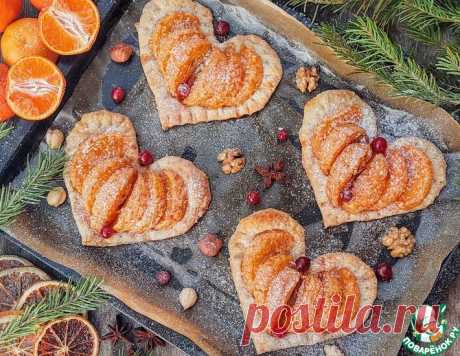 Слойки с мандаринами – кулинарный рецепт
