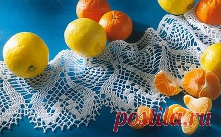 Вязание крючком кайма кружево обработка края бордюры | Домоводство для всей семьи.