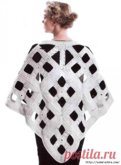 Геометрическая шаль крючком. / Обсуждение на LiveInternet - Российский Сервис Онлайн-Дневников