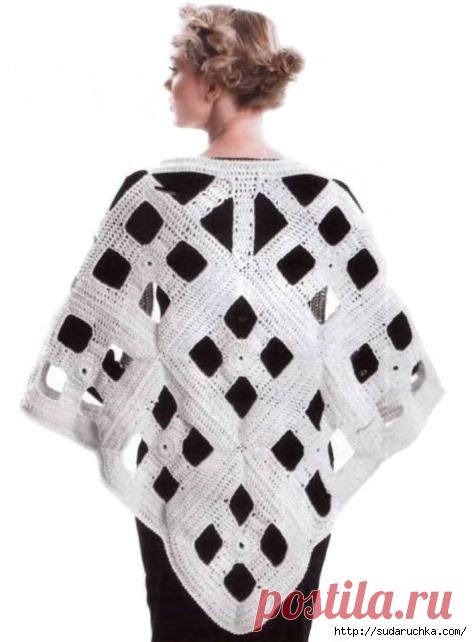 Геометрическая шаль крючком. / Обсуждение на LiveInternet - Российский Сервис Онлайн-Дневников
