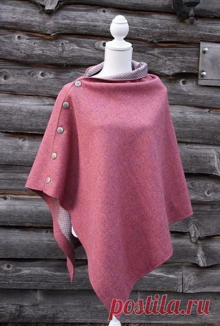 Как сшить пончо. Выкройка, Видео Мастер классы