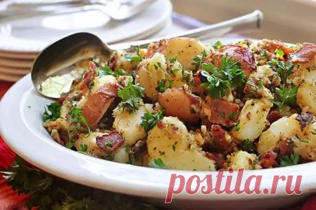Салат Картофельный: питательный, яркий и не сложный в приготовлении салат - Скатерть-Самобранка - медиаплатформа МирТесен