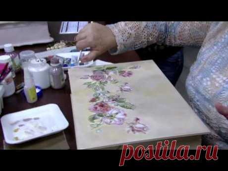 (410) MPC 150626 ROSE RODRIGUES CAIXA COM DECOUPAGE E PINTURA | Декупаж