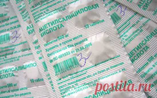 Целебный раствор аспирина (шпоры,варикоз,остеохондроз).