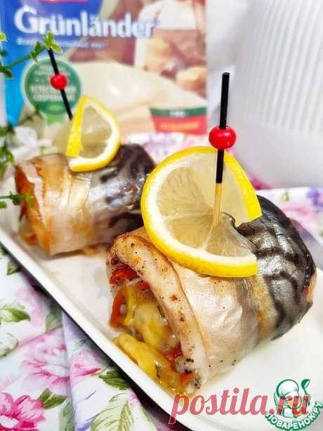 Рулетики из скумбрии с яблоком и сыром – кулинарный рецепт