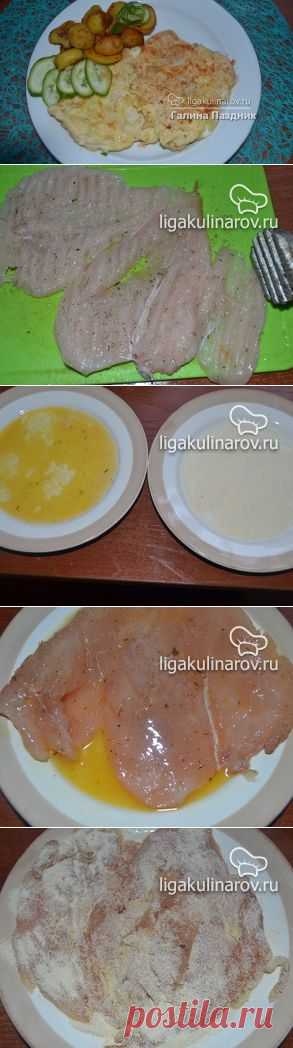 Куриное отбивное филе рецепт пошаговый от Лиги Кулинаров. Рецепт куриного отбивного филе, рецепты Лиги Кулинаров