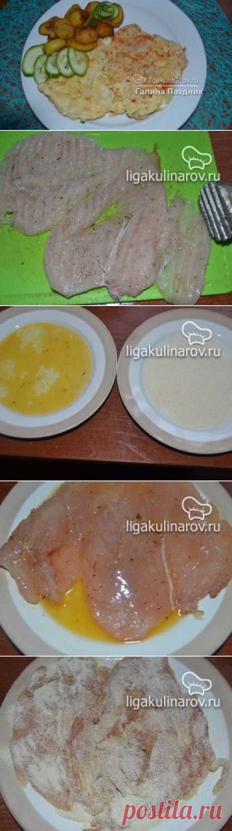 Куриное отбивное филе рецепт пошаговый от Лиги Кулинаров. Рецепт куриного отбивного филе, рецепты Лиги Кулинаров