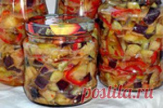 Баклажаны острые маринованные
