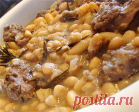 Как приготовить вкусно кролика с фасолью.