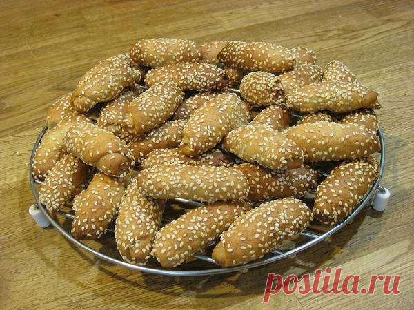 Банановое печенье с кунжутной посыпкой | Рецепты блюд