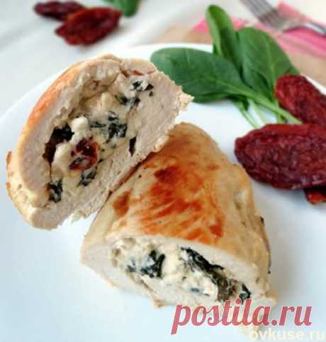 Куриные грудки, фаршированные фетой от Джейми Оливера
