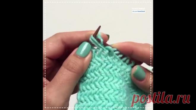 Ну куда же без всеми любимого узора - Елочки 
#вязание