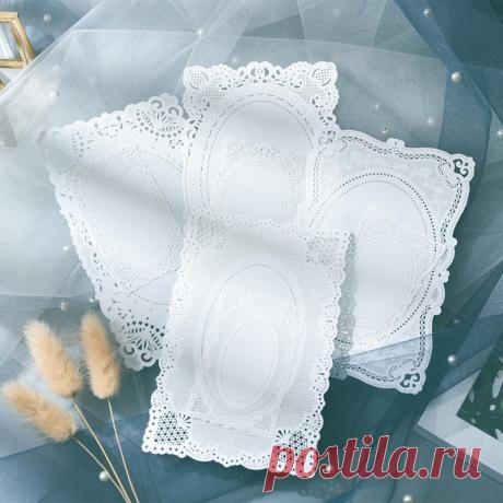 Квадратная кружевная рамка, блокнот, бумажный блокнот, планировщик для скрапбукинга, элегантная декоративная бирка, самодельные фотоальбомы|Крафт-бумага| | АлиЭкспресс
