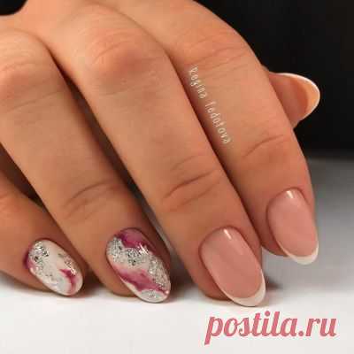 Матовый маникюр на новый год 2022 - 63 фото