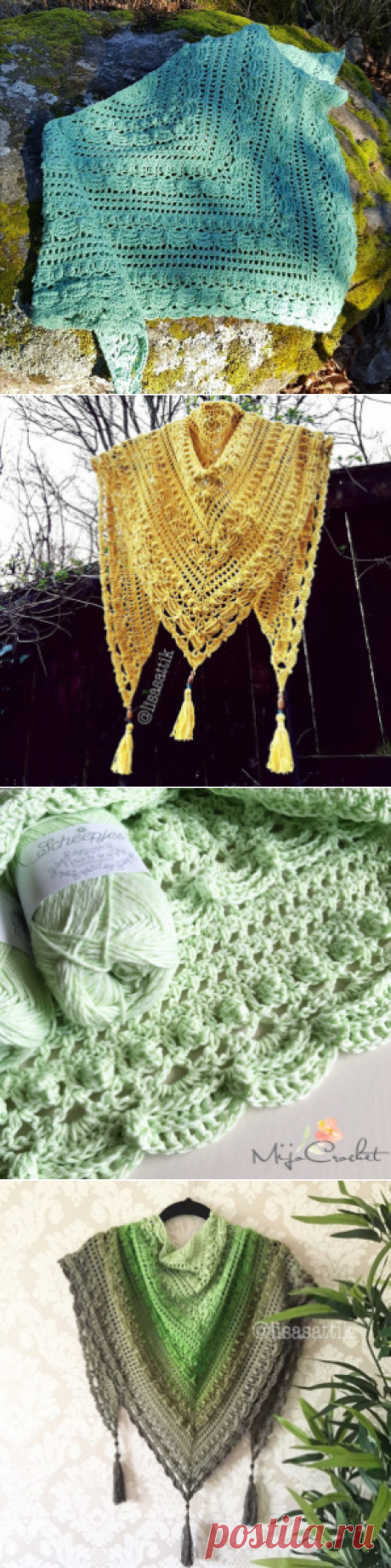 Lost in Time Shawl / Sjal – Mijo Crochet