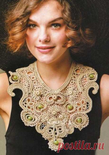 Стильные воротнички крючком - САМОБРАНОЧКА рукодельницам, мастерицам