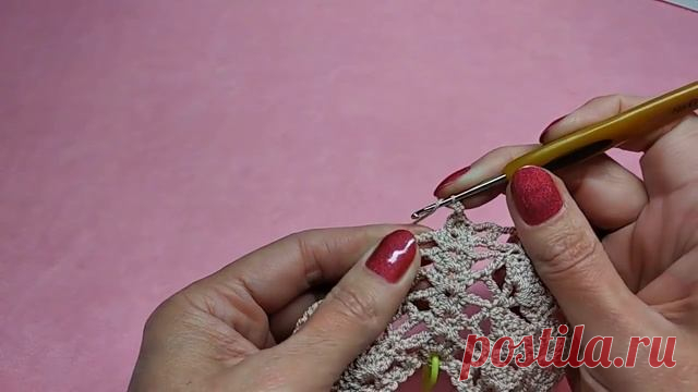 Ажурный жакет крючком. Реглан сверху. МК.
