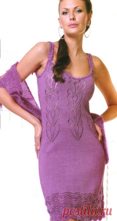 Вязание ажурного платья спицами | CTSTYLE.RU - Сайт для женщин и всей семьи
